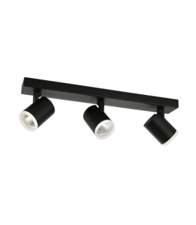Helvia spotlight bar Plastic, steel, aluminum Black