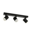 Helvia spotlight bar Plastic, steel, aluminum Black