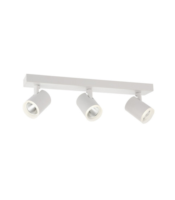 Helvia spotlight bar Plastic, steel, aluminum White
