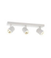 Barre de spots Helvia Plastique,acier,aluminium Blanc