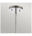 Kichler pendant light Satin engraved opal glass, polished chrome steel