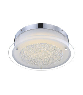 Levi ceiling light Glass, crystal, metal alloy Chrome, White