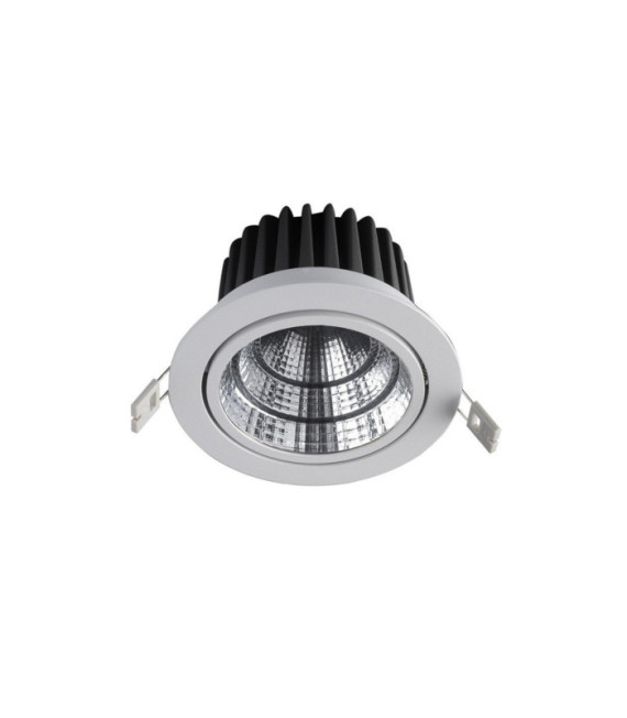 West Aluminum White Recessed Downlight