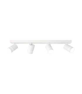 Selma Barra de foco Acero, Aluminio Blanco
