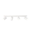 Barre de spots Selma Acier,Aluminium Blanc