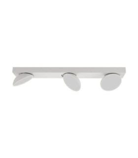 Barra faretto Castelio Plastica, acciaio, alluminio Bianco