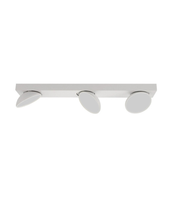 Barra faretto Castelio Plastica, acciaio, alluminio Bianco