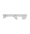 Barre de spots Castelio Plastique,acier,aluminium Blanc