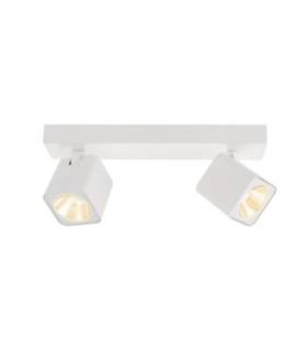 Spot Aveiro Acier,Aluminium Blanc