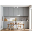 Spot Aveiro Steel, White Aluminum