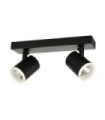 Spotlight Helvia Plastic, steel, aluminum Black