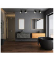 Spotlight Helvia Plastic, steel, aluminum Black