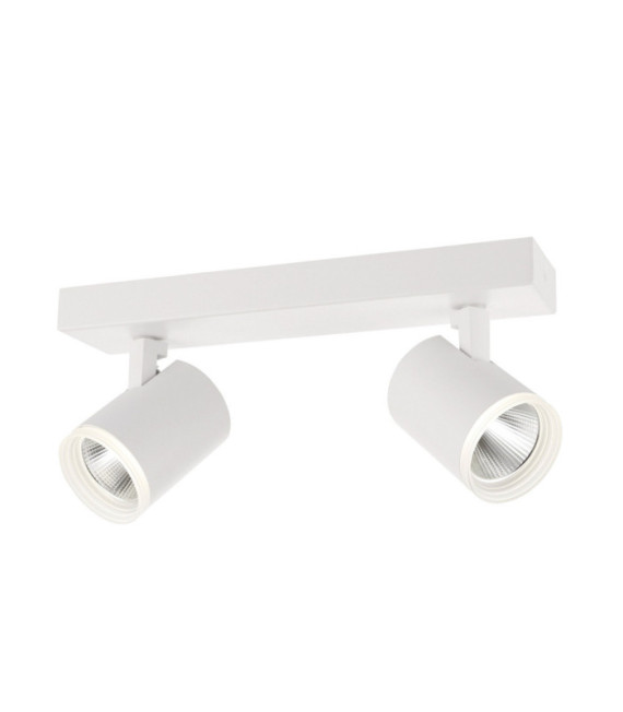 Spotlight Helvia Plastic, steel, aluminum White