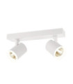 Spotlight Helvia Plastic, steel, aluminum White