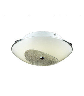 Plafonnier LED Delia Alliage métallique Blanc