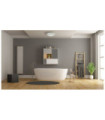 Delia LED ceiling light Metal alloy White