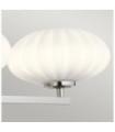 Wall light Bathroom Kichler Steel, satin etched opal glass Polished chrome