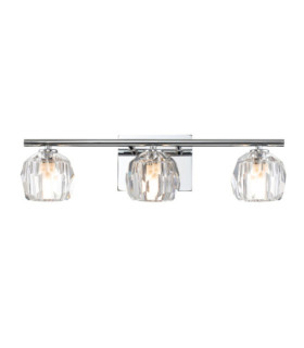 Quoizel wall light Steel, K9 crystal glass Polished chrome