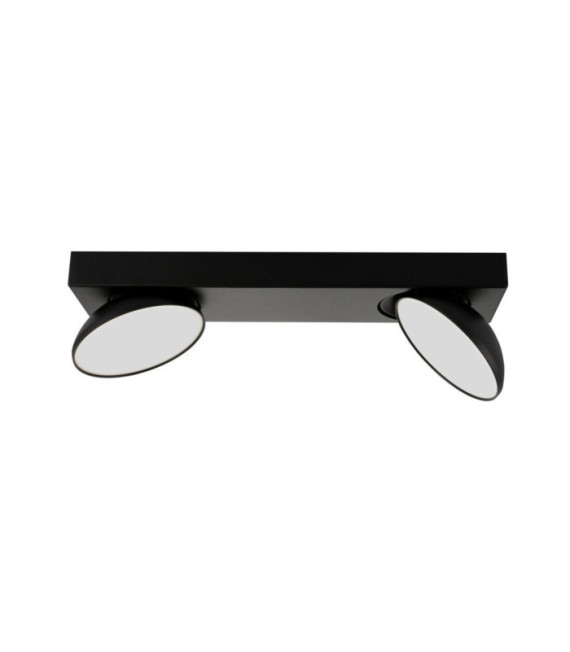 Spot Castelio Plastique,acier,aluminium Noir