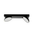 Castelio spotlight Plastic, steel, aluminum Black