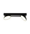 Castelio spotlight Plastic, steel, aluminum Black