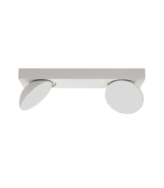 Faretto Castelio Plastica, acciaio, alluminio Bianco