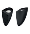 Vendela exterior wall light Polycarbonate lens, die-cast aluminum Black