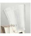 Kichler wall light Aluminum, steel, transparent faceted glass Polished nickel