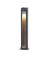 Lampe sur pied extérieur Parkstone Verre,acier inoxydable 316,basalte Pierre de basalte avec acier inoxydable