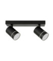 Spot Selma Acier,Aluminium Noir