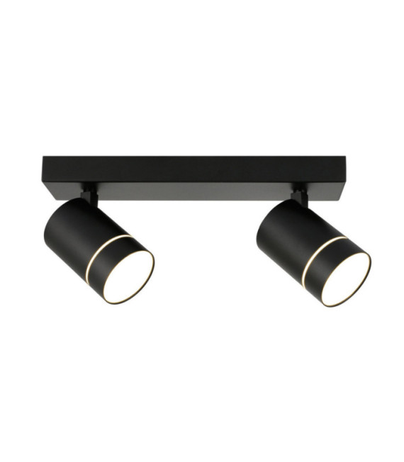 Spot Selma Acier,Aluminium Noir
