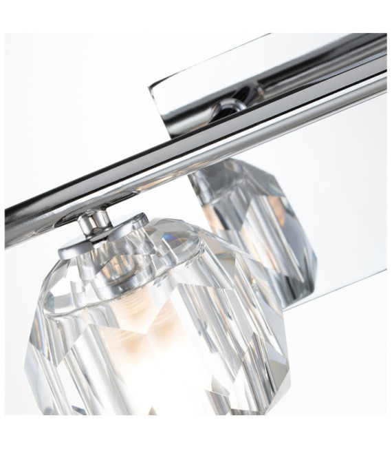 Applique murale Quoizel Acier,verre cristal K9 Chrome poli