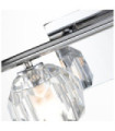 Quoizel wall light Steel, K9 crystal glass Polished chrome