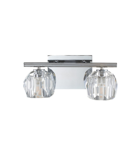 Quoizel wall light Steel, K9 crystal glass Polished chrome