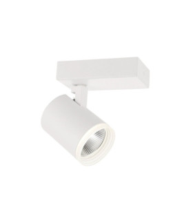Faretto Helvia Plastica, acciaio, alluminio Bianco