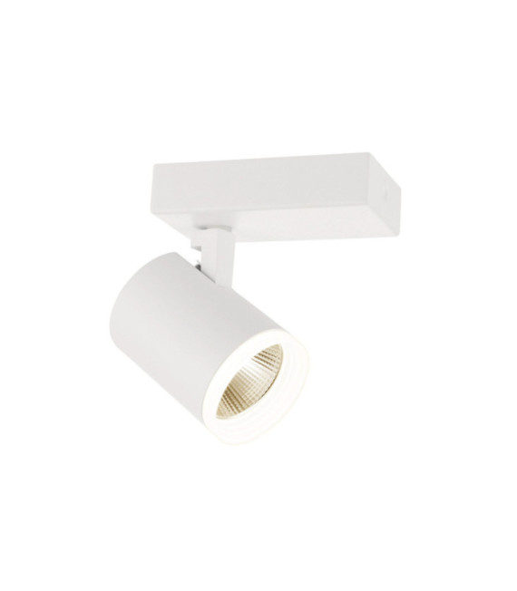 Spot Helvia Plastique,acier,aluminium Blanc