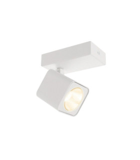 Spot Aveiro Acier,Aluminium Blanc