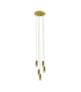 Mentin pendant light Metal alloy Brushed brass