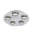 Elias ceiling light Metal alloy Chrome