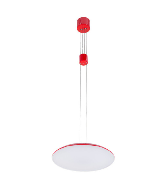 Suspension LED Visco Alliage métallique Rouge