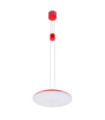 Visco LED pendant light Metal alloy Red