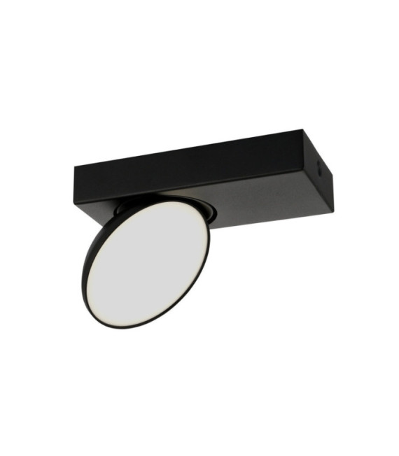 Castelio spotlight Plastic, steel, aluminum Black