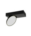 Castelio spotlight Plastic, steel, aluminum Black