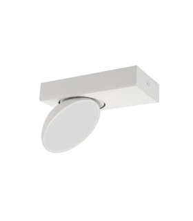 Spot Castelio Plastique,acier,aluminium Blanc