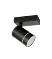 Spot Selma Acier,Aluminium Noir