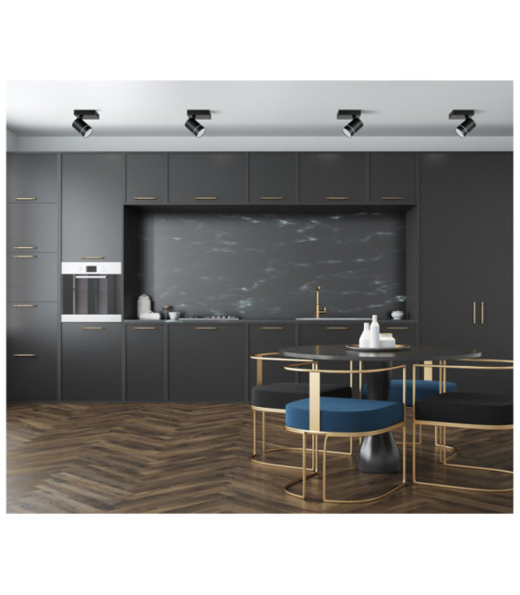 Spot Selma Steel, Aluminium Schwarz