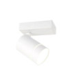Spot Selma Acier,Aluminium Blanc