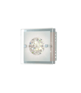 Declan LED wall light Metal alloy Chrome