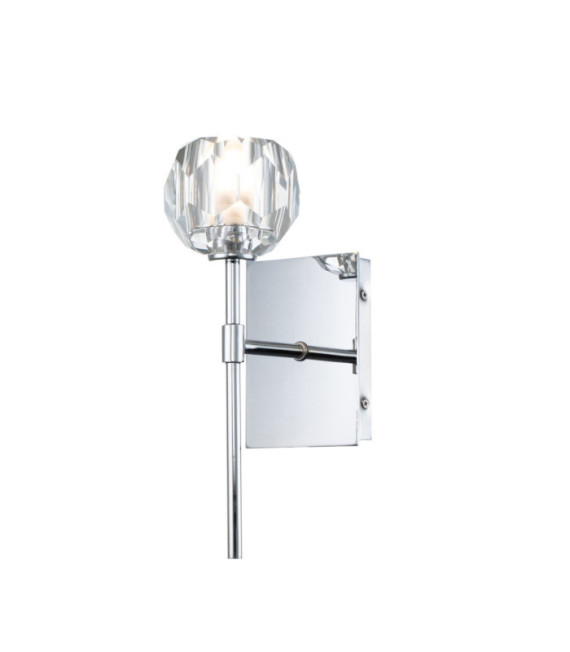 Quoizel wall light Steel, K9 crystal glass Polished chrome