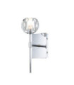 Quoizel wall light Steel, K9 crystal glass Polished chrome